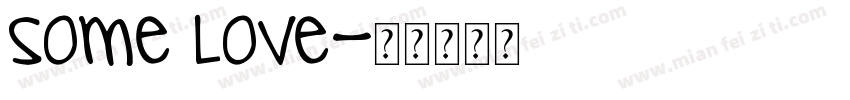 some love字体转换